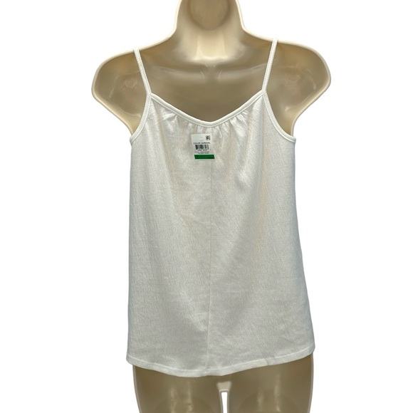 Epic Threads Sleeveless Tassel Detail Spaghetti Strap Tank Top - Ivory - Picture 2 of 7